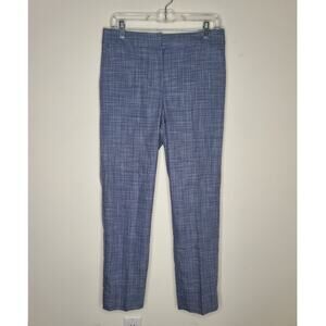 NWT Talbots blue flat front split hem dress office career pants - 4